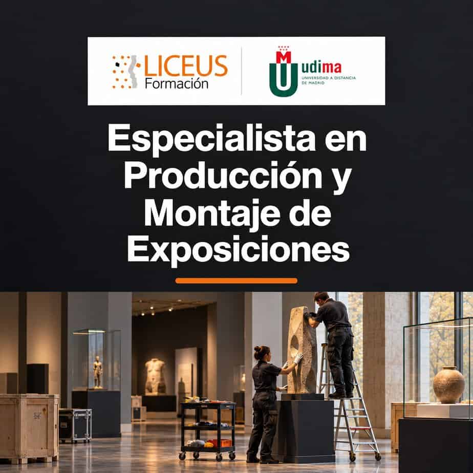 Especialista en producción y montaje de exposiciones Especialista en producción y montaje de exposiciones