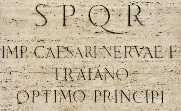 Inscripción latina-Trajano