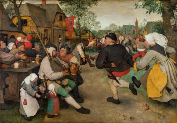 Teoría política- peasant dance, by pieter bruegel